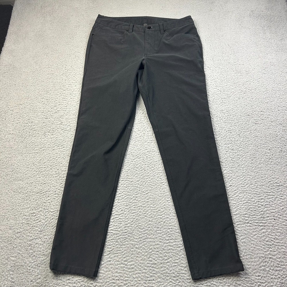 Lululemon Pants Mens 31x32 Black ABC Slim Utilitech 5 Pocket Zip Trouser